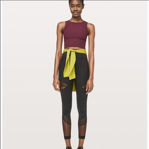 🆕 NEW!! Lululemon Black Mesh 7/8 Pant 👖😍🤗🤗 - Picture 7 of 8